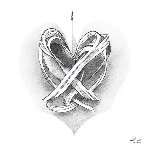 Love Heart With Bow At Bottom