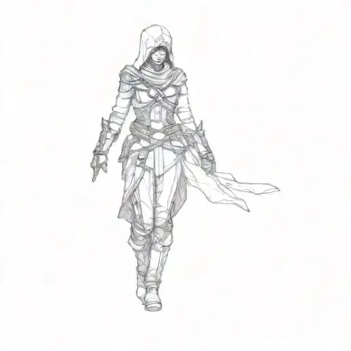 A Female Character From Assassin's Creed