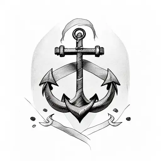 Anchor With M And D On Sides