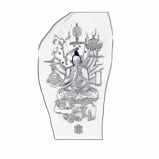 A Tattoo Of A Buddha
