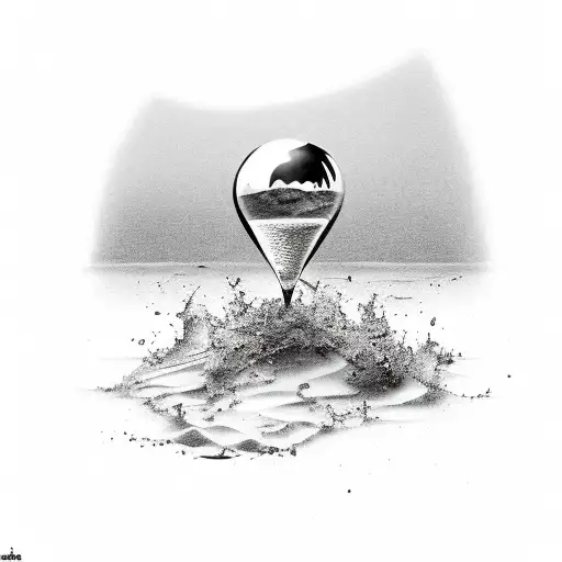 Hourglass Sand Running Out