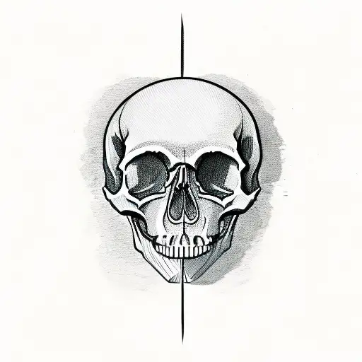 Skull With Bow