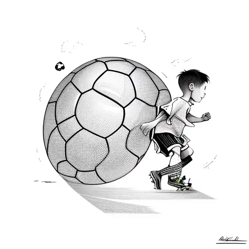 Boy With Soccer Ball