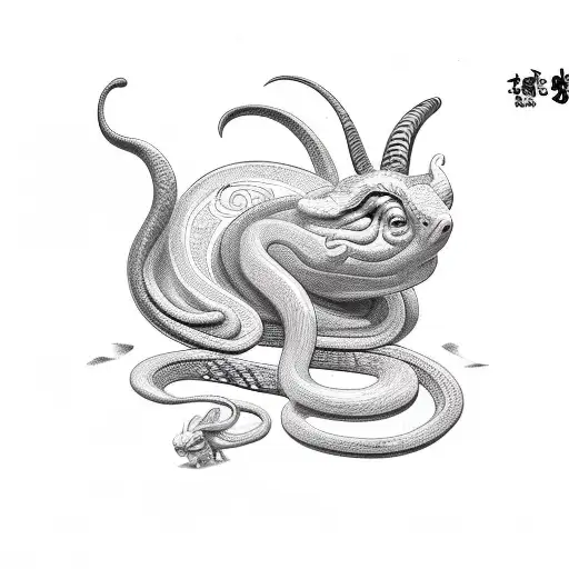 Snake Pig Rabbit Cute Chicken And Goat Arm