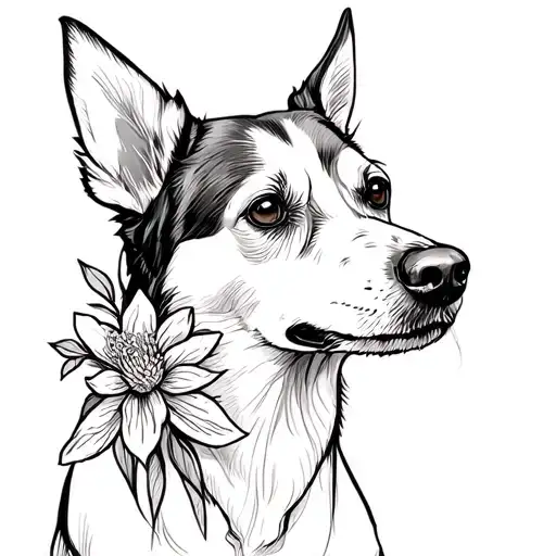 Dog Paste With Flowers