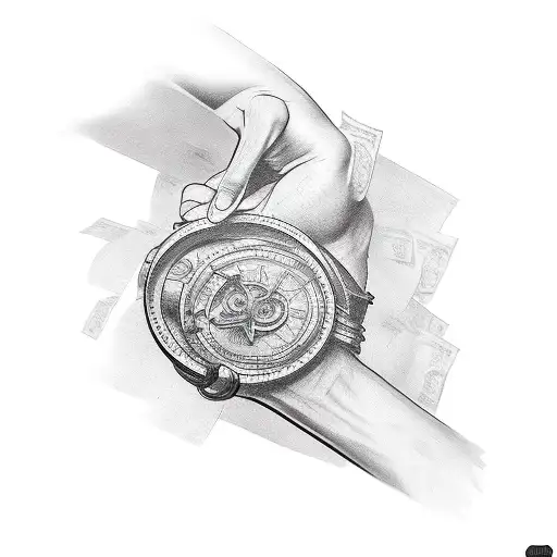 Money Tattoo Forearm