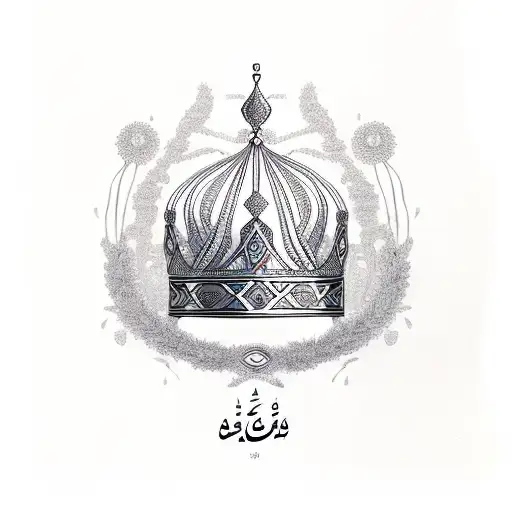 Arabic Elif Letter And Queen's Crown