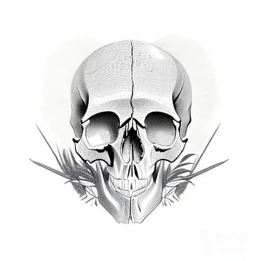Australian Infantry Skull Unique