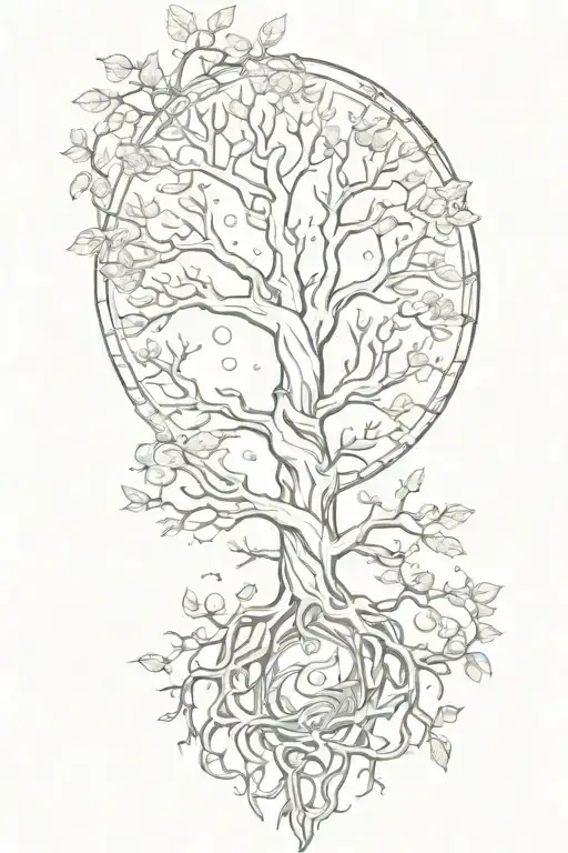 Motherhood Tree Of Life Witchcraft Tattoo