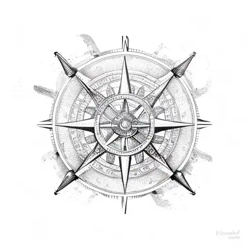 Anchor Whale Compass Ship's Wheel