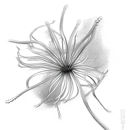 Spider Lily Wrapped Around Clavicles
