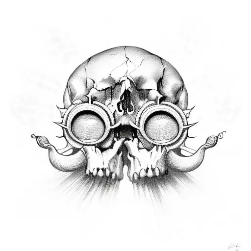 A Skull With 4 Eyes