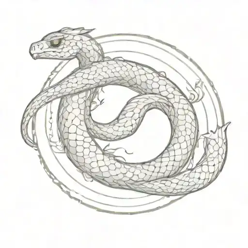 Snake Ouroboros Circle
