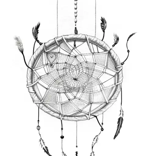 A Dreamcatcher With Music Notes Instead Of Feathers