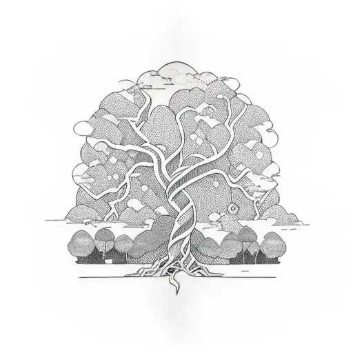 Green Tree Python Sitting In Tree As A Chest