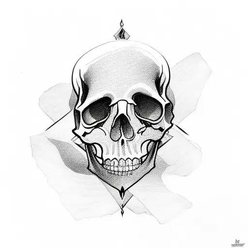 Hourglass Skull Roses