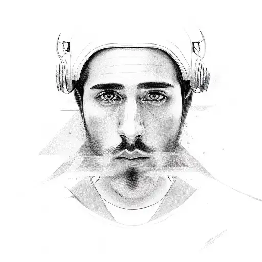 A Portrait Of Santino's Favorite Person In A Sketch Style