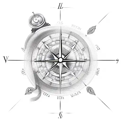 Hourglass With Compass