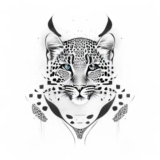 Virgo Portriat Of Woman With Leopard