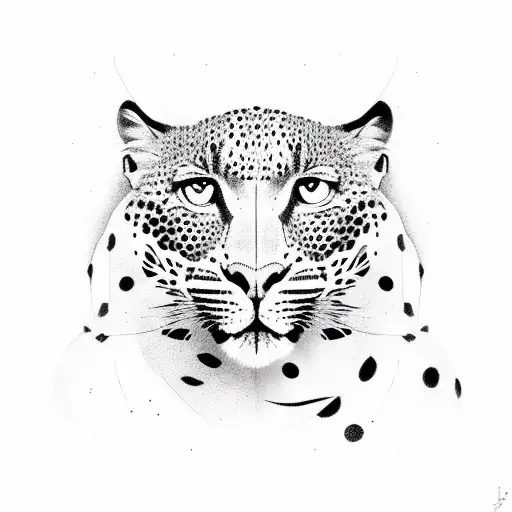 Virgo Portriat With Leopard