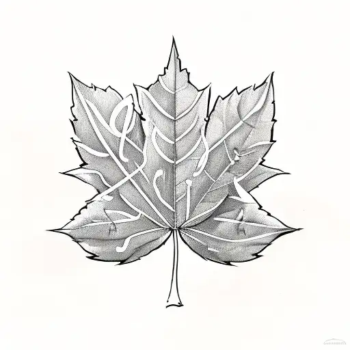 A Weed Leaf Intertwined With Music Notes