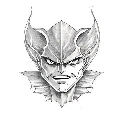 Berserk Manga Style Tattoo For Forearm