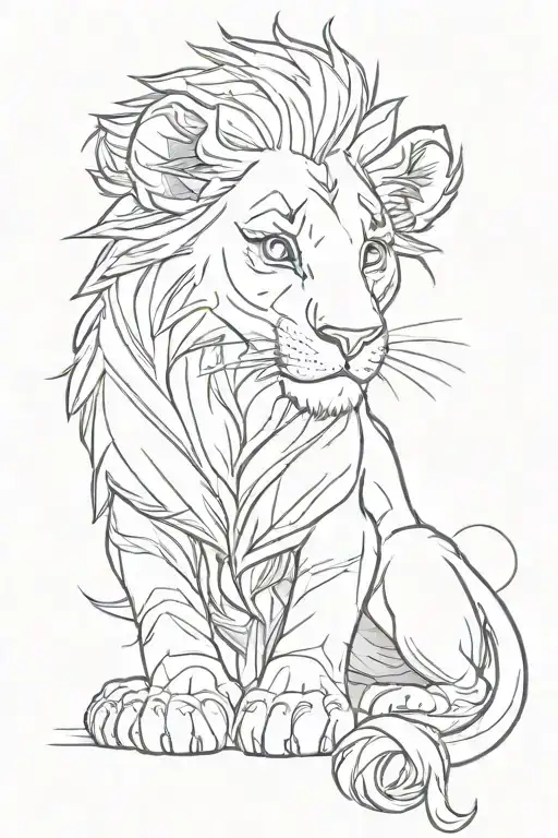 Young Simba Lion King Inside V