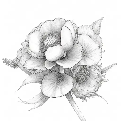 September Birth Flower With The Name Austin