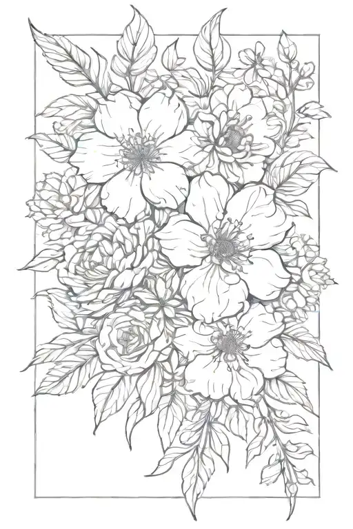 May October January Birth Flower Bouquet