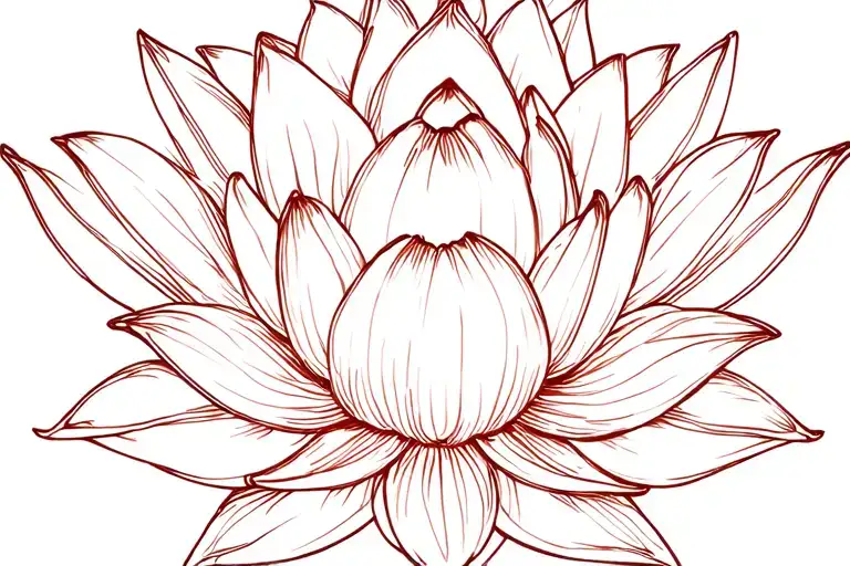 Vertical Dainty Lotus Flower Chain