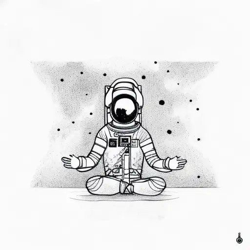 Astronaut Doing Namaste