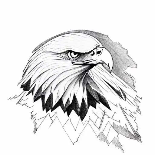 Eagle Flying In Woods