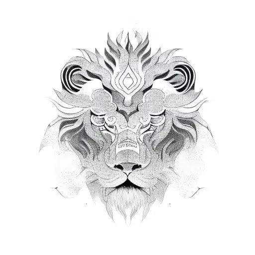 Chinese Style Lion Head