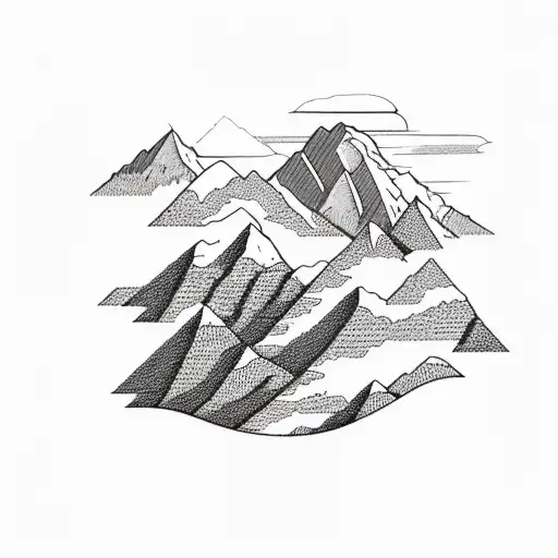 Mountains With Colorado Flag