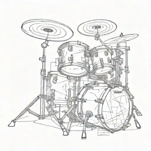 Extremely Abstract Drum Set