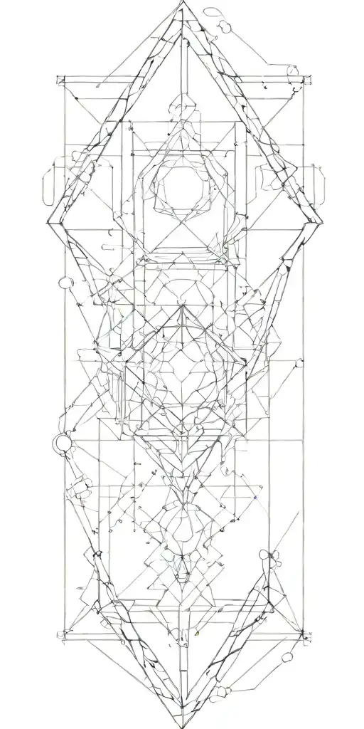 Geometrical Shapes Design Incorporating Elements Of Technology