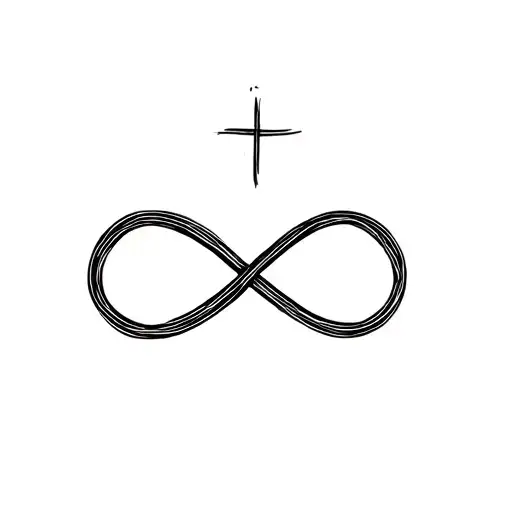 Infinity Symbol With Double Cross