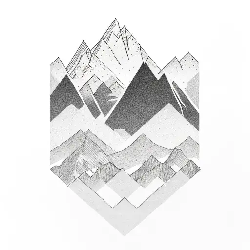 Mountain Range Fading Into A Colorado