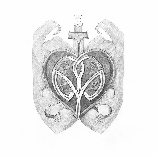 Father Son Heart Protect Shamrock Irish Family