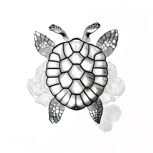 Turtle With Flower