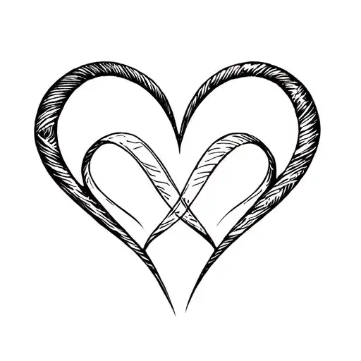Cancer Capricorn Infinity Symbol Intertwined Hearts