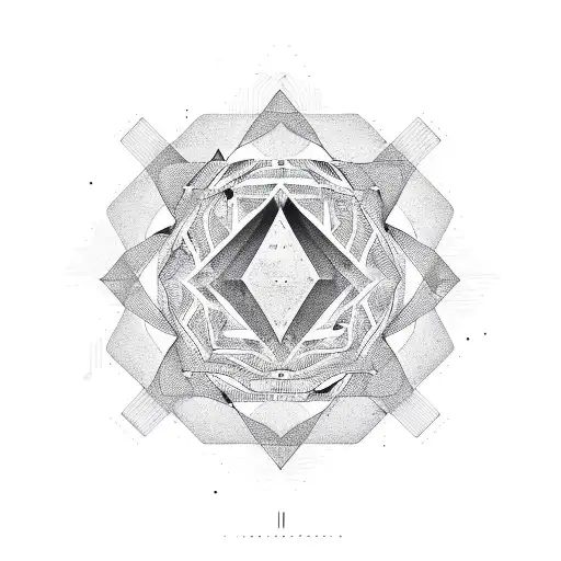 A Nature-inspired Geometric Pattern Incorporating Elements Of Techno Music