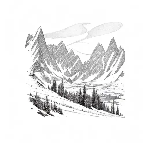 Mountain Scene With Music