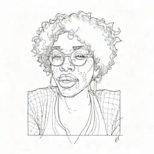 A Black Woman With Curly Hair