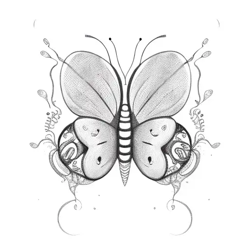 Word Breathe With Semicolon Butterfly