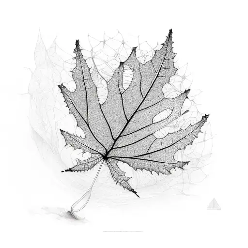 Quercus Rogue Leaf With An Conventional Neural Network Infographic Around It