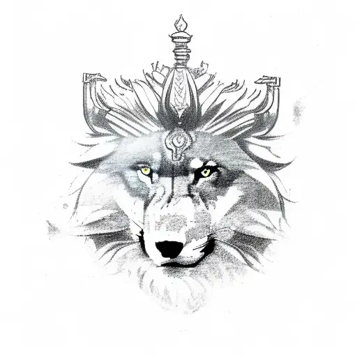 Wolf Lion Sword Warrior Mom Himalaya Travelling Shiva For Shoulder