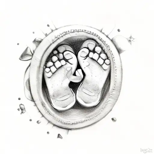 Jewel Baby Footprint
