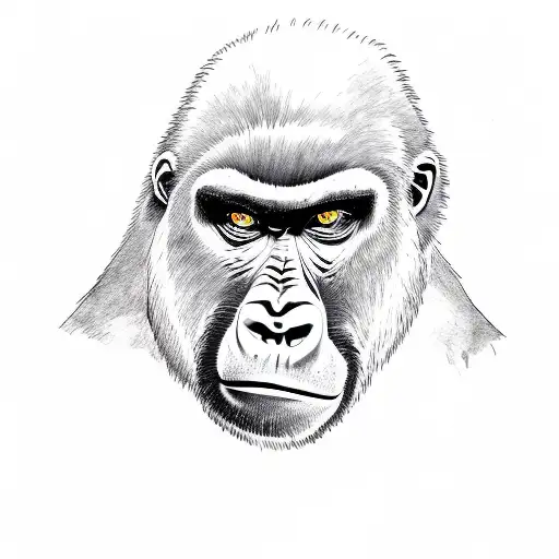 Angry Gorilla With Crown