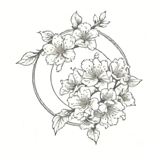 Cherry Blossom Circle